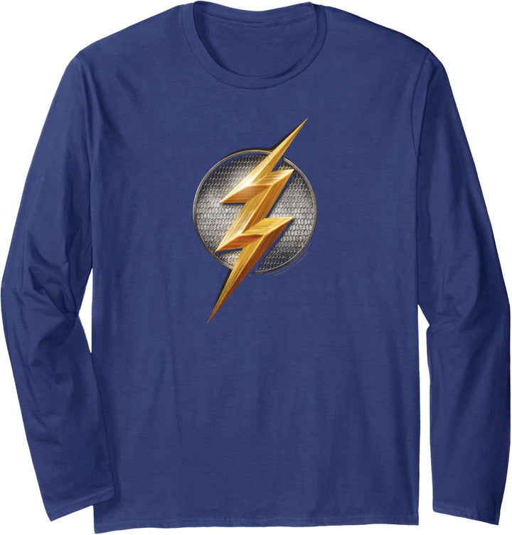 Justice League Movie Flash Logo Langarmshirt