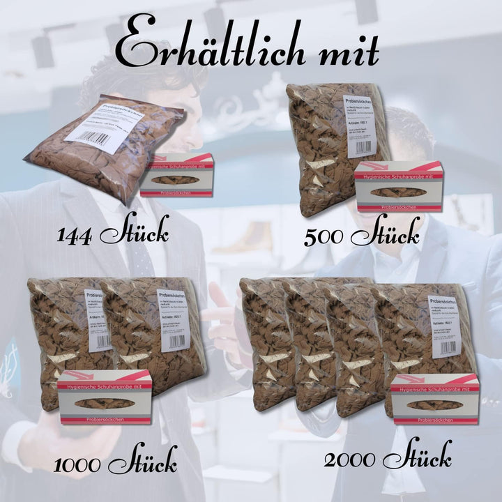 Bentini Probiersocken | Probierstrümpfe | Unisex | Onesize | 500 Stück mit Spenderbox| 20 den/ 22 dt