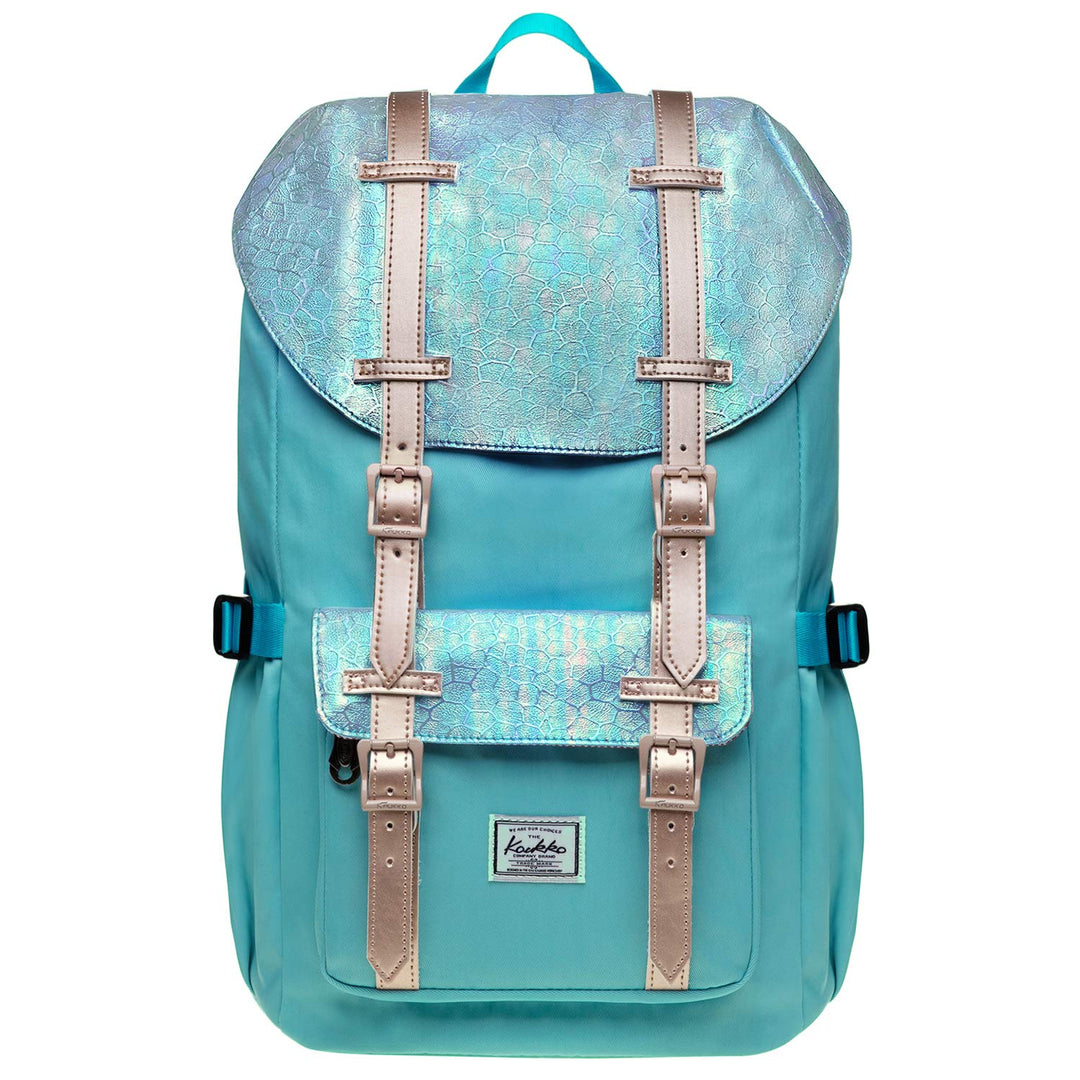 KAUKKO Rucksack für Studenten, 43,2 cm, für 38,1 cm (15 Zoll) Notebook, lässiger Tagesrucksack, Schü