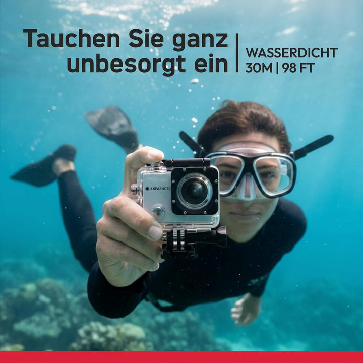 AGFAPHOTO Realimove AC5000 Caméra d'action Numérique étanche 30m