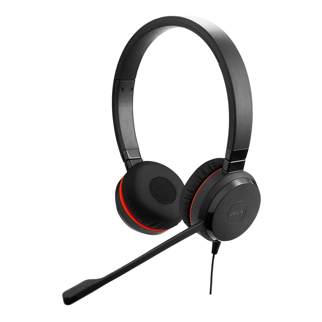 Jabra Evolve 20 SE Stereo Headset, USB-C Kabel mit Anrufsteuerung, Microsoft Teams zertifiziert, Sch