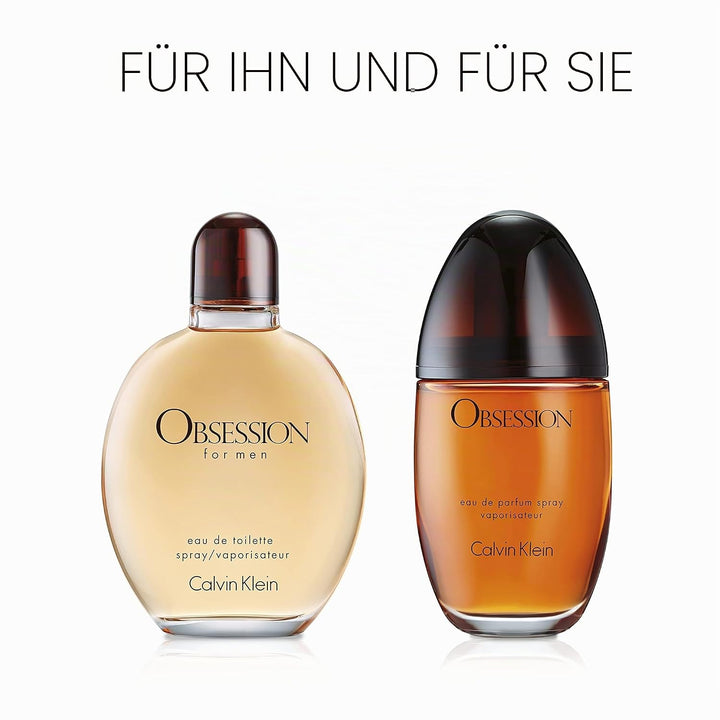 CALVIN KLEIN Obsession Eau de Toilette for him, holzig-orientalischer Herrenduft, 75ml