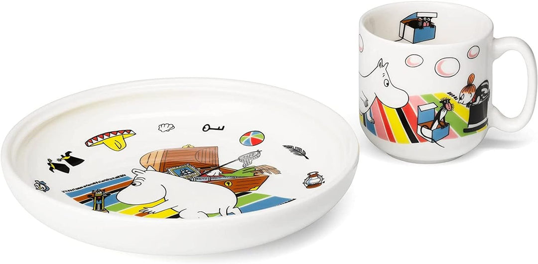 Arabia 1023462 MOOMIN CHILDREN's SETS Teller,Porzellan, Weiss