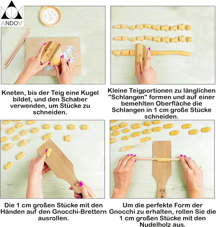 Pasta Maker Gnocchi Brett Satz Nudelbrett Makkaroni Garganelli Butter Maker küchenhelfer Set Authent