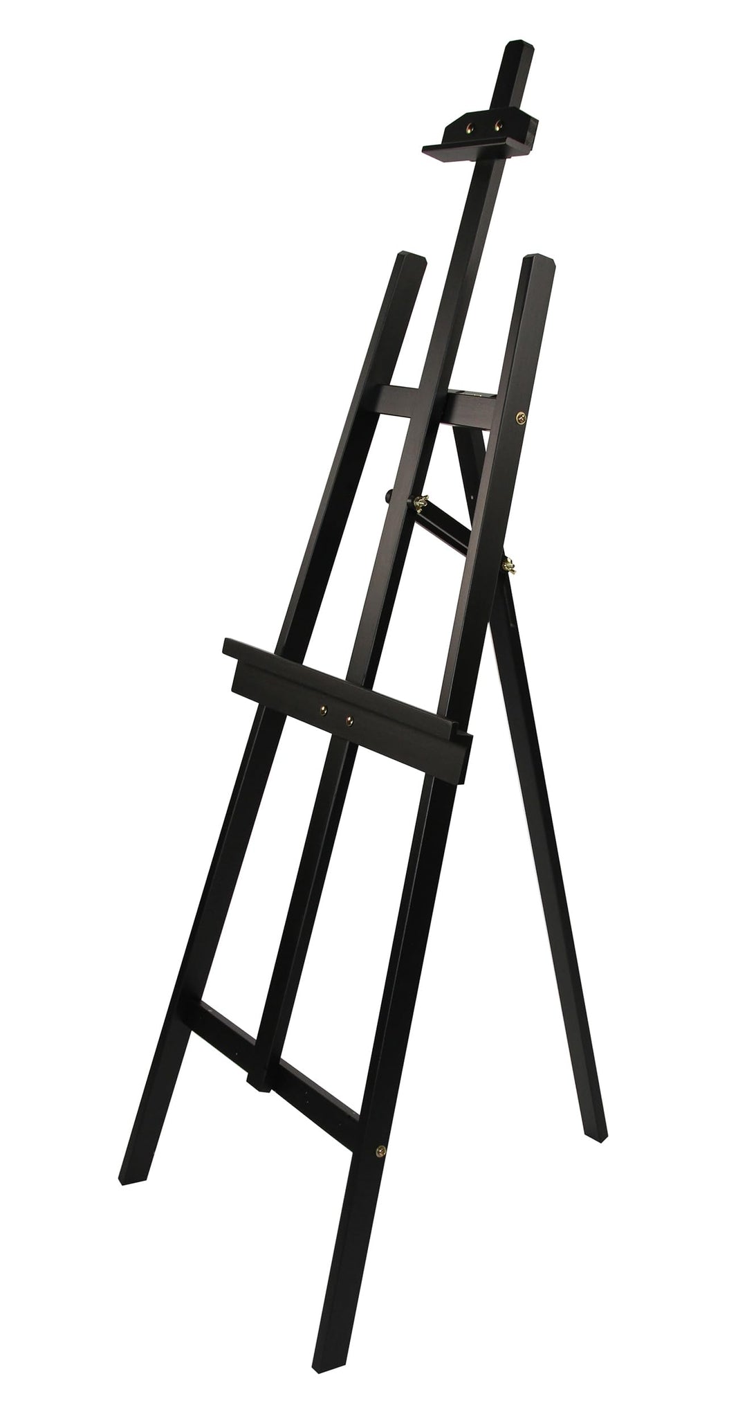 Paintersisters® Staffelei Malta Schwarz, Keilrahmen bis 110 cm Höhe, Akademie Mal- und Präsentations