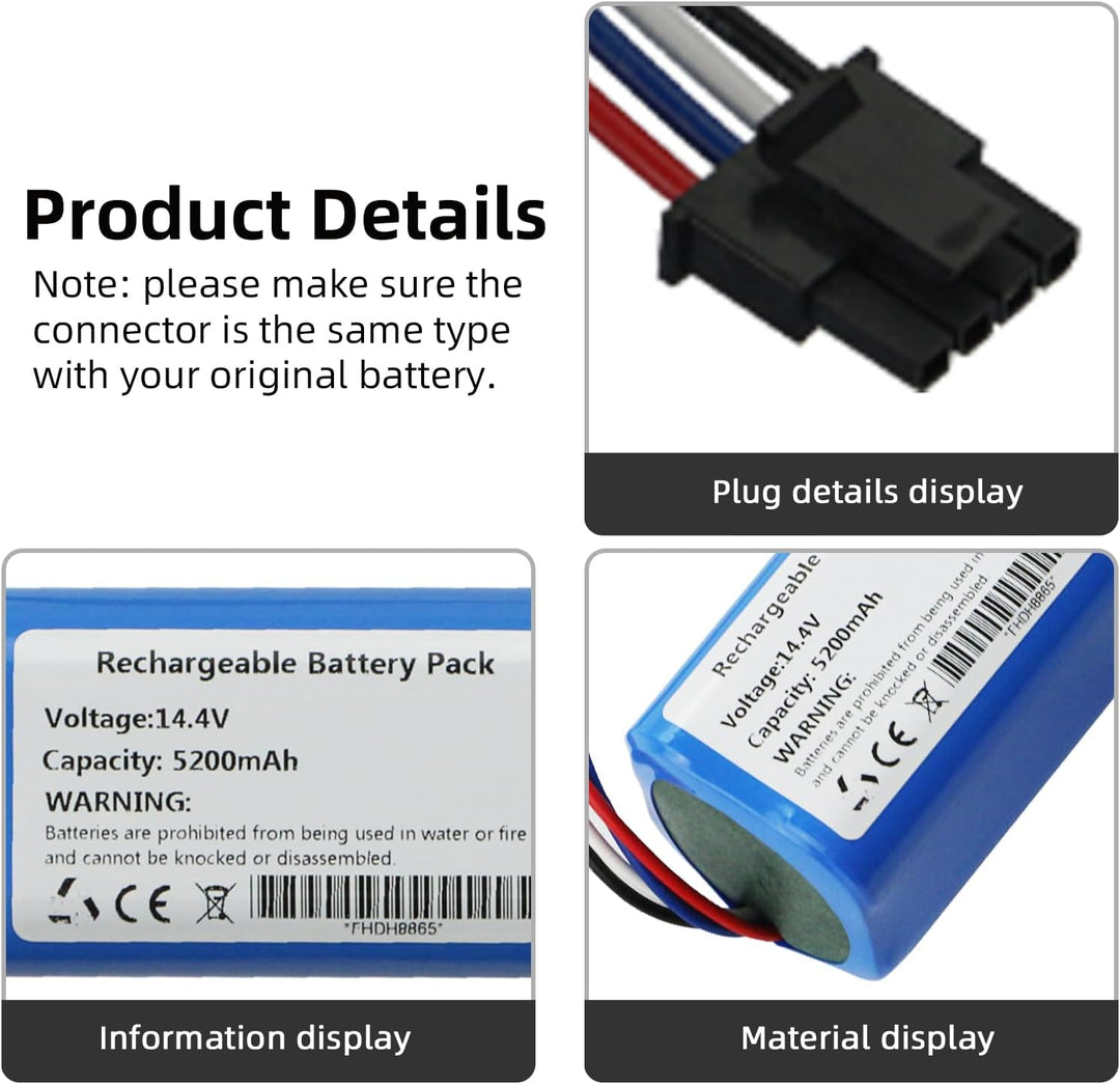 K KYUER Saugroboter Ersatzakku für Dreame D9/D9 Pro/Max D10 D10s L10 L10s L10 Pro Plus F9 Z10 Pro P2
