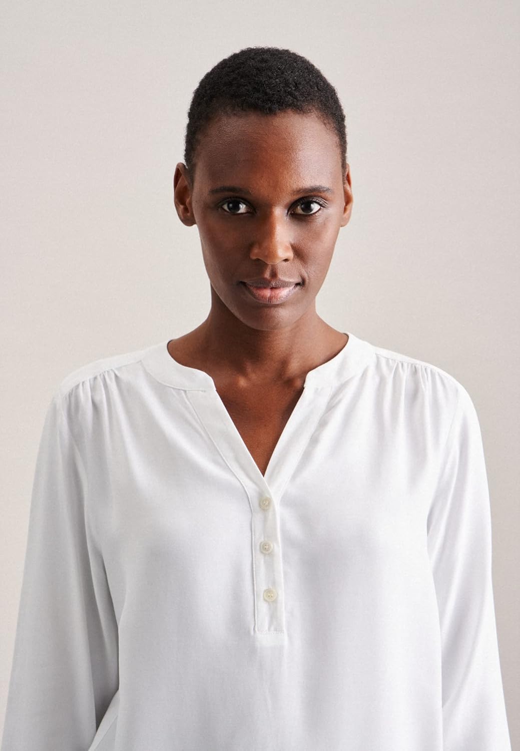 Seidensticker Damen Regular Fit Langarm Bluse Bluse