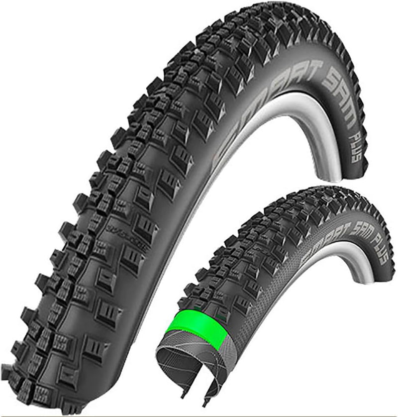 Schwalbe Smart Sam Plus HS476 Fahrradreifen (28" | 1,6" | 42-622) Schwarz, Schwarz