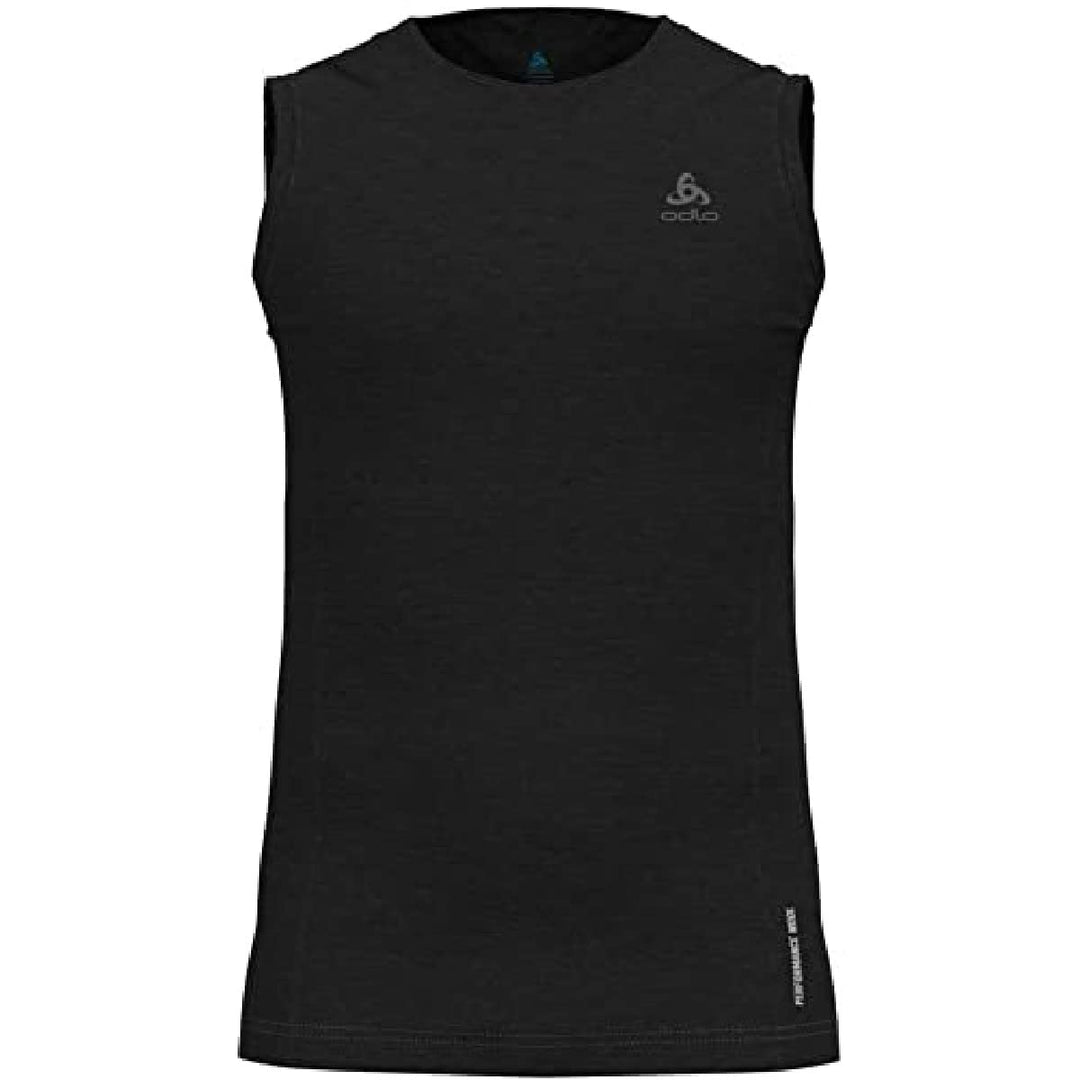 Odlo Herren Merino Performance 130 Gramm_111262 Funktionsunterwäsche Tanktop L Schwarz, L Schwarz