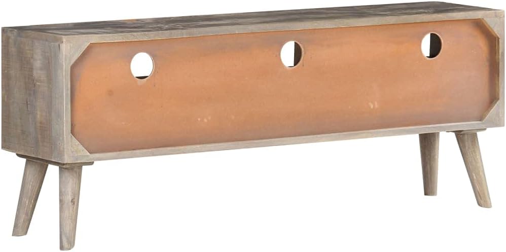 vidaXL Raues Mangoholz Massiv TV Schrank Lowboard TV Möbel Tisch Board Sideboard Fernsehtisch Fernse