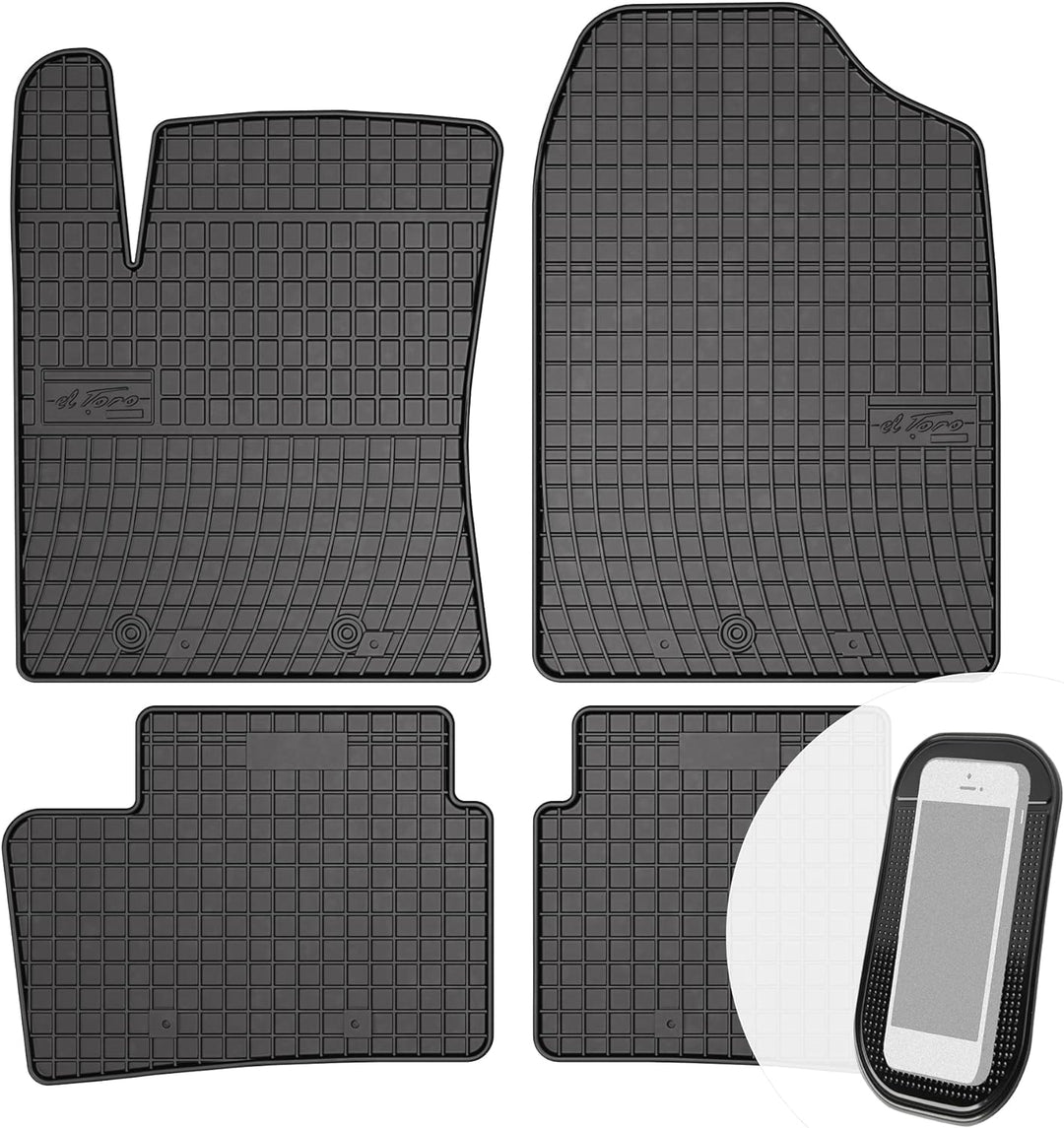 Gummimatten Auto Fussmatten Gummi Automatten Passgenau 4-teilig Set - passend für Hyundai i10 II 201