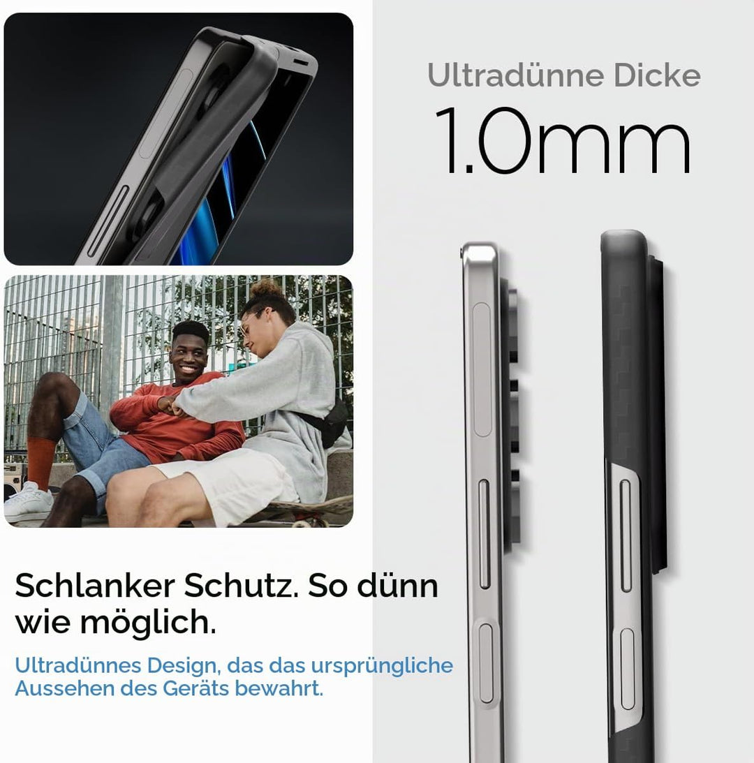 Spigen Air Skin Pro Hülle Kompatibel mit Samsung Galaxy Z Fold 5 -Schwarz