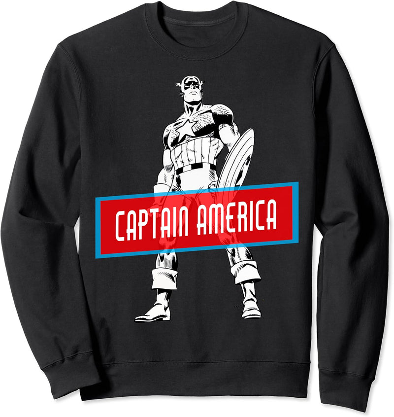 Marvel Avengers Captain America Simple Portrait Sweatshirt