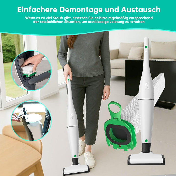 12 Stück Staubsaugerbeutel für Vorwerk Kobold VB100 Filtertüten Ersatz Beutel Zubehör Staubbeutel fü