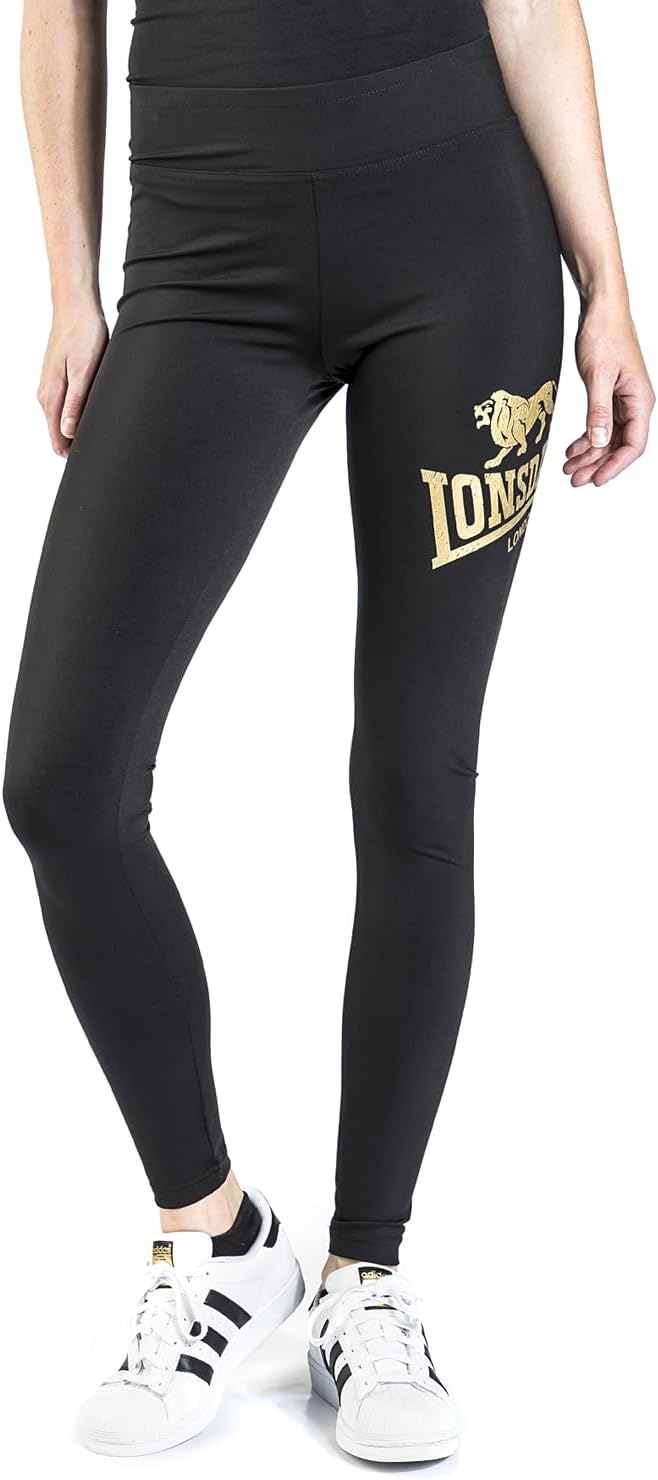 Lonsdale Damen Aglish Leggings XXL Slim Schwarz, XXL Slim Schwarz