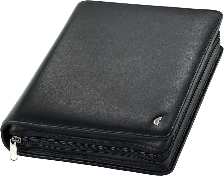 Chronoplan 50102 nachfüllbarer Terminplaner / Organizer / Terminkalender Mappe aus Premium Rindnappa