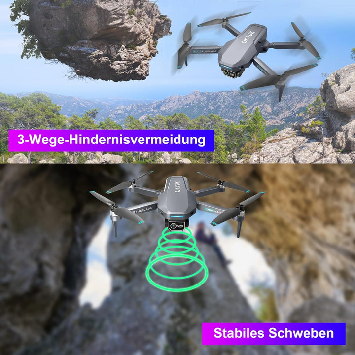 OKYUK K618 MAX Drohne mit Kamera 4K,270°Hindernisvermeidungs Drone Quadcopter mit FPV WiFi Übertragu