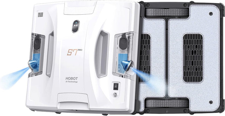 Fensterputzroboter: HOBOT S7 Pro Profi-Fensterputz-Roboter mit Powerstation, Dual-Sprüher (Fensterro