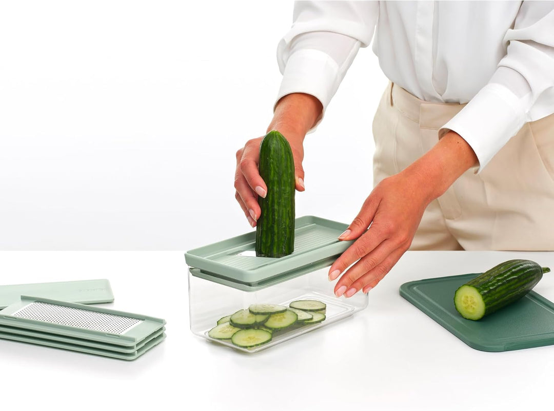 Brabantia Tasty+ Hobel- und Reibe-Set, Jadegrün