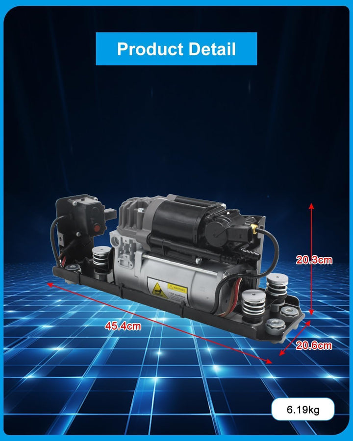 AIRSUSFAT 37206864215 Luftfederung Kompressor Pumpe mit Ventilblock und Halterung Montage Kompatibel