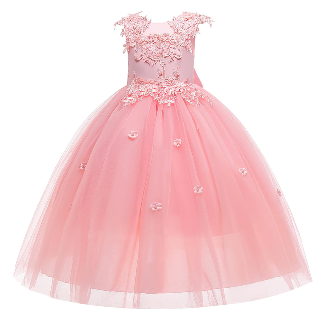 LOLANTA Festliches Kleid Mädchen, Prinzessin Kleider Mädchen Hochzeit Partykleid, Elegant Langes Abe