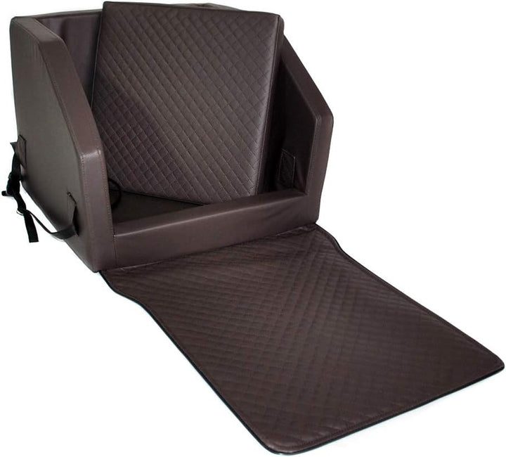 Mayaadi-Home Hundeautositz Beno Hundesitz Hundebett Autokörbchen Autositz Kunst Leder Auto Sitz Wass