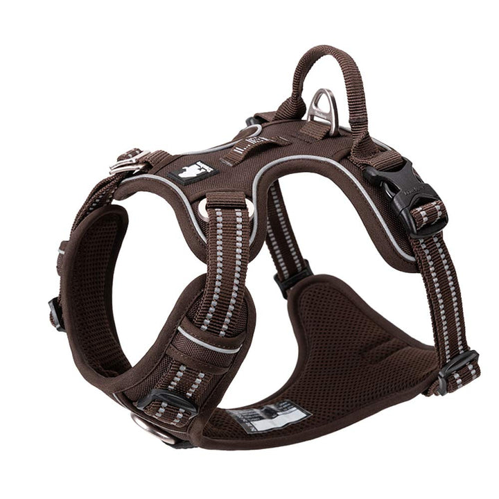 True Love Hundegeschirr, kein Ziehen, verstellbar, reflektierend, weiches Nylon, für kleine und gros
