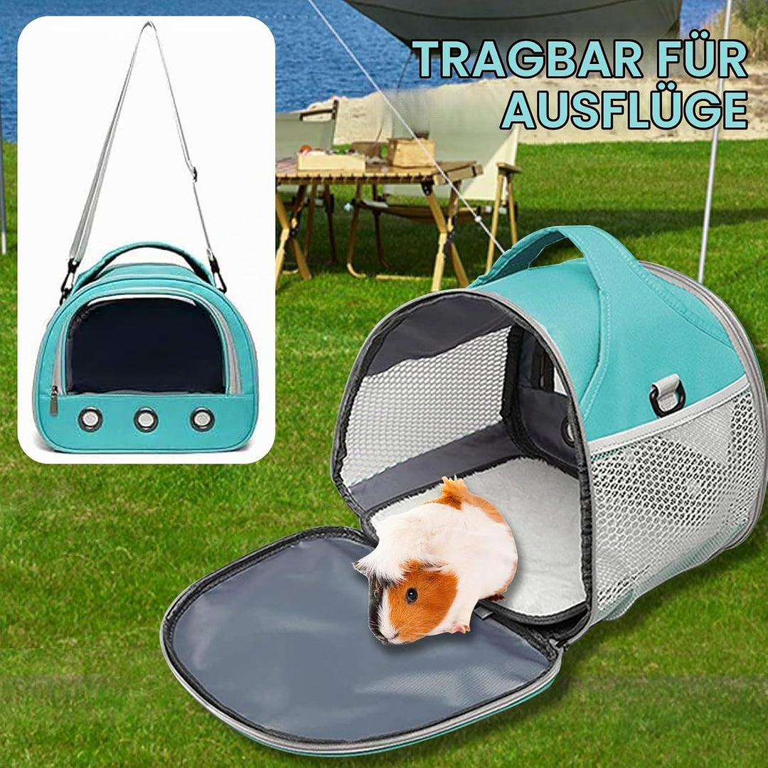 Kleine Haustier-Tragetasche, 30 * 27 * 21cm Tragbare Meerschweinchen-Tragetasche, Transportbox Für K