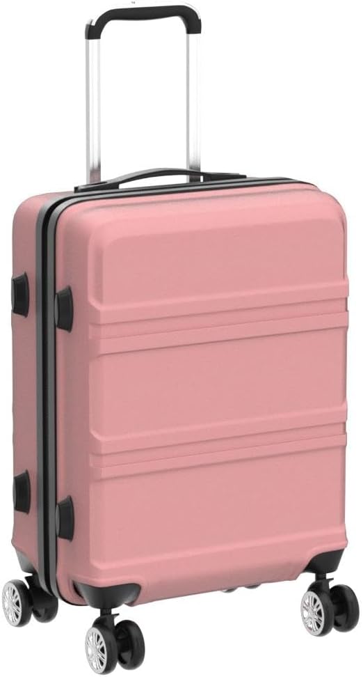 KONO Koffer Trolley Reisekoffer M (55cm) Rosegold, M (55cm) Rosegold
