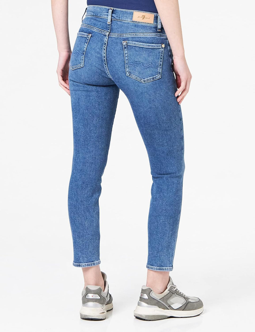 7 For All Mankind Damen Roxanne Ankle Luxe Vintage Jeans 23 Mid Blue, 23 Mid Blue