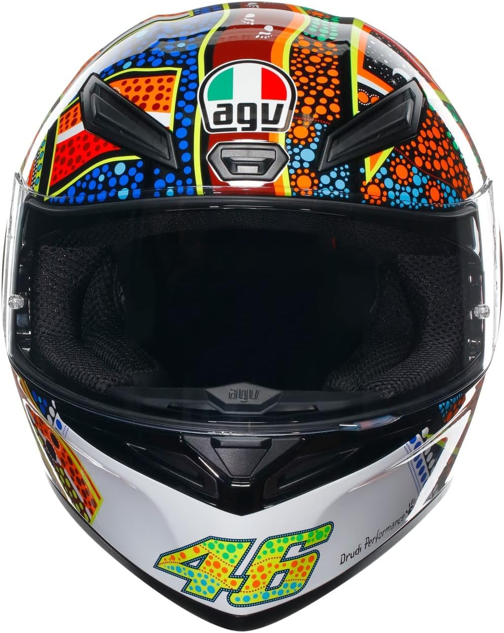 AGV K1 S Dreamtime Integralhelm (weiss/blau/rot/gelb) S (55), S (55)
