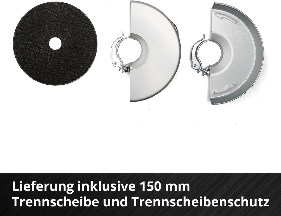 Einhell Akku-Winkelschleifer AXXIO 18/150 Power X-Change (18 V, 150 mm Scheibendurchmesser, 40 mm Sc