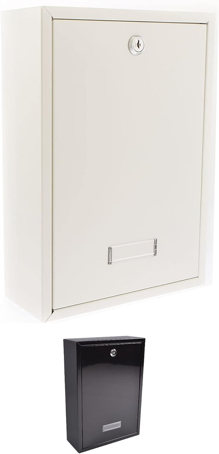 Sterling MB11BK MB11 Forth Briefkasten aus Stahl für hinten, weiss, 244 x 351 x 98mm 244 x 351 x 98m