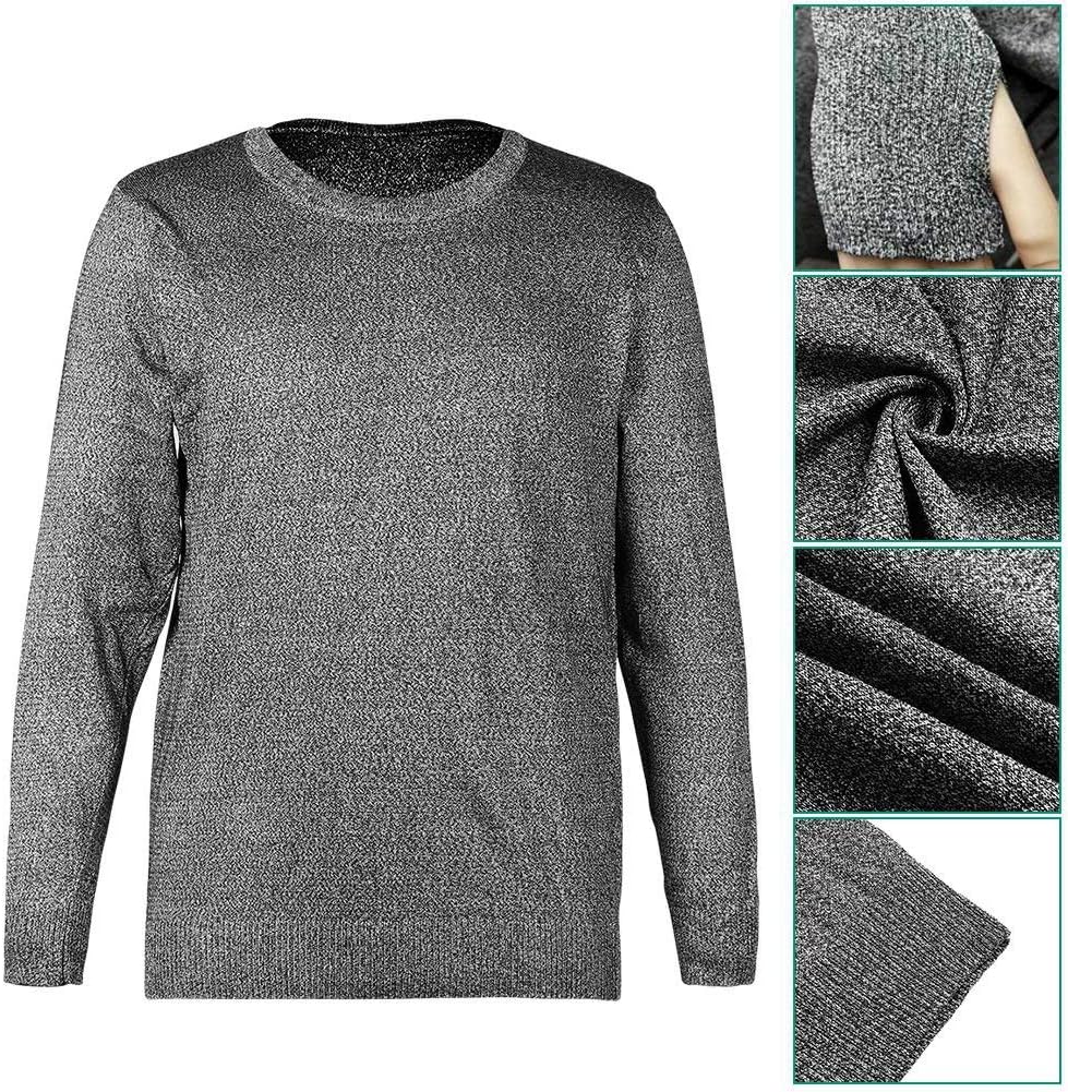 Restokki Schnittfestes T-Shirt Schnittfeste Schnittschutzkleidung Stufe 5 Schutzausrüstung Rundhalsa