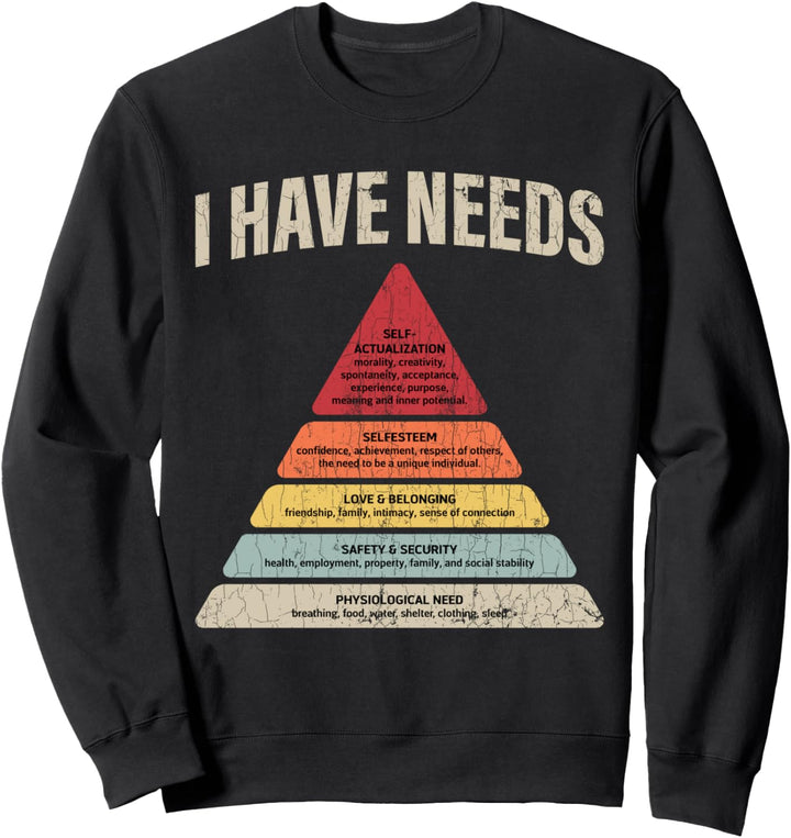 Ich habe Bedürfnisse Psychologie Psychologe Lustige Kleidung Sweatshirt