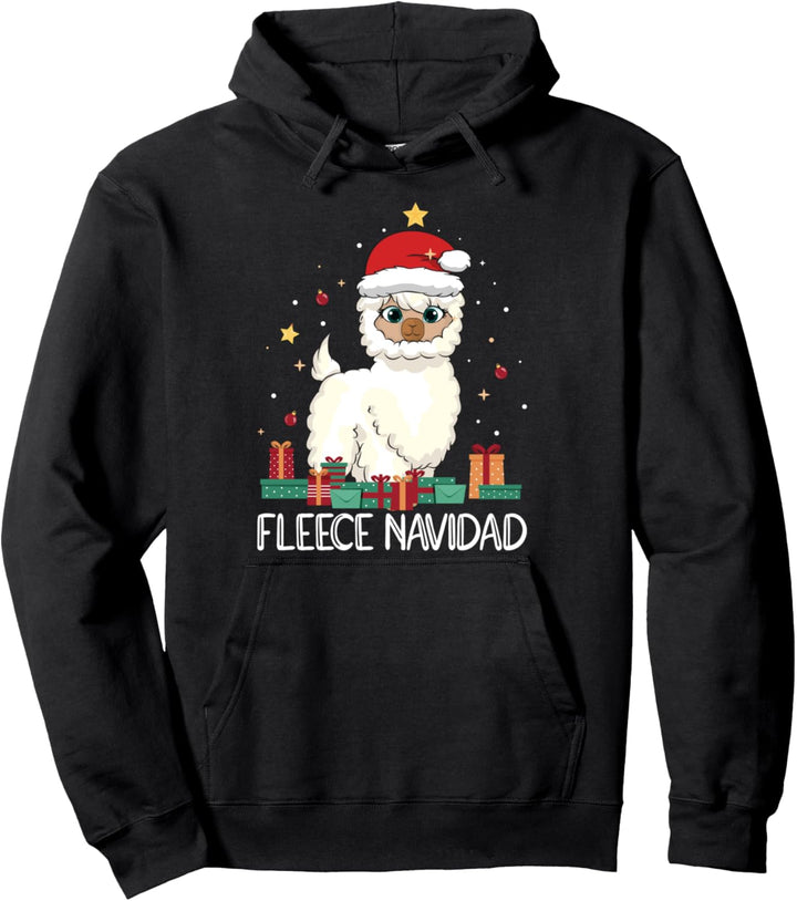 Fleece Feliz Navidad Pullover Hoodie