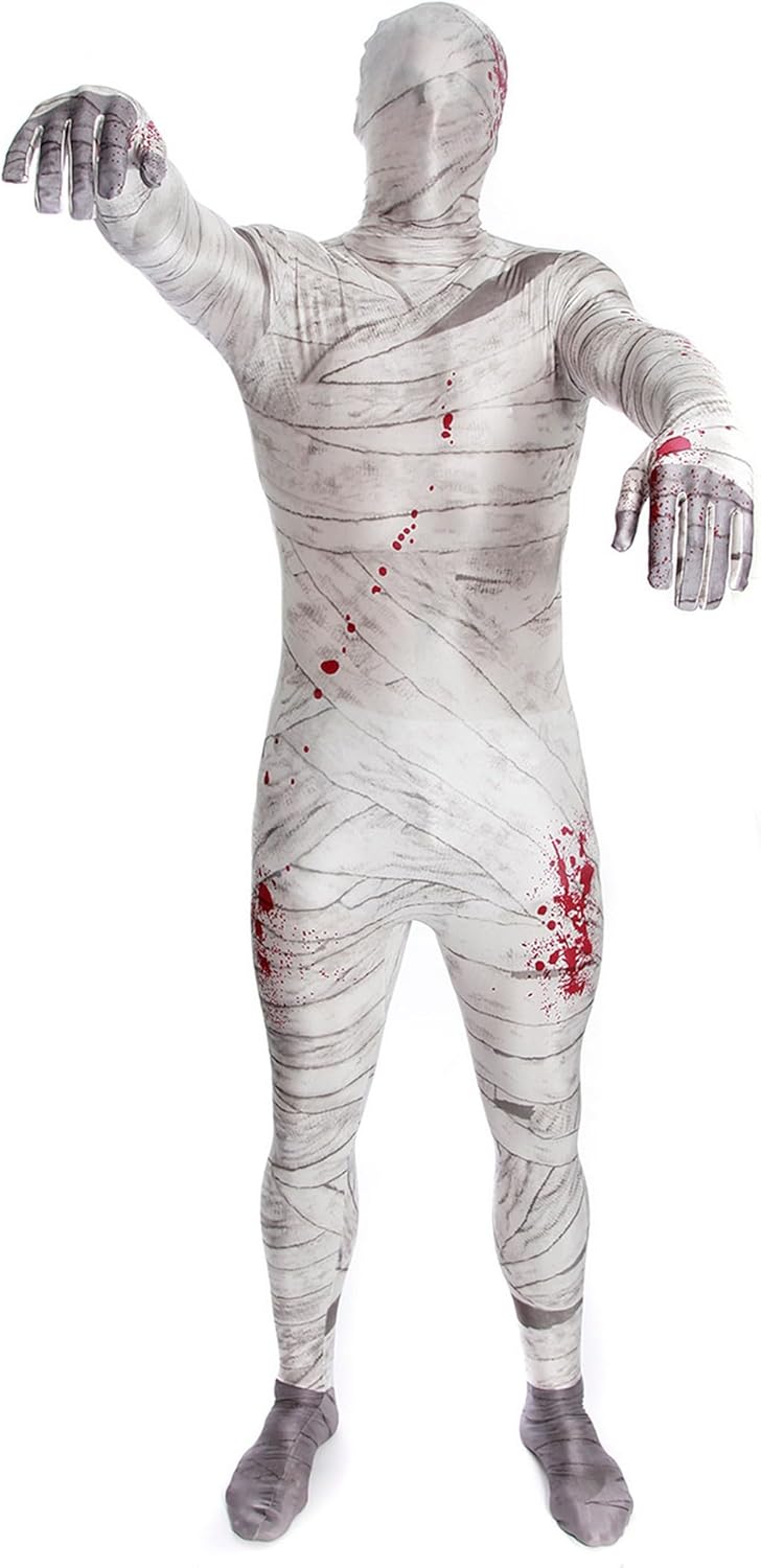 Morphsuits Offizielles Mumie Kostüm für Erwachsene, Halloween und Karneval Ganzkörperanzug - L (163c