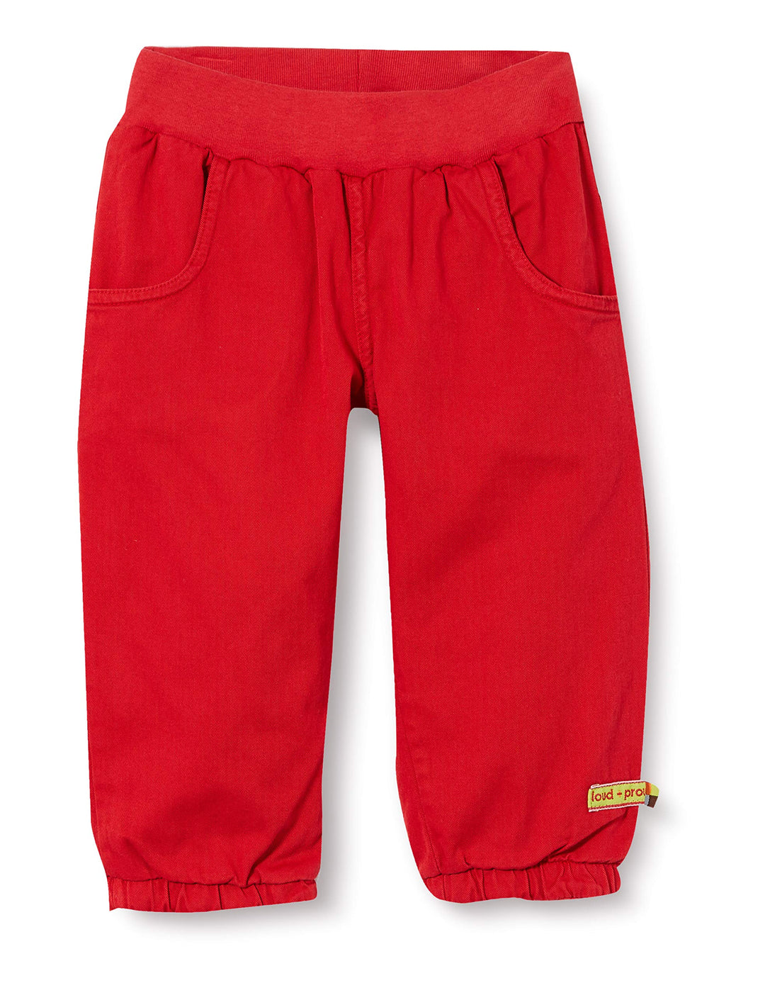 loud + proud Uni Kinder Gewebte, GOTS Zertifiziert Hose 74-80 Tomato, 74-80 Tomato