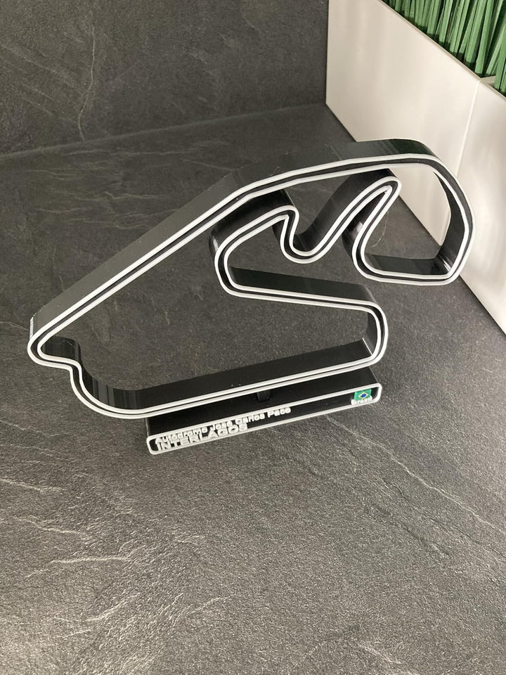 Interlagos Rennbahn, 3D-Rennbahn, Auto-Dekoration