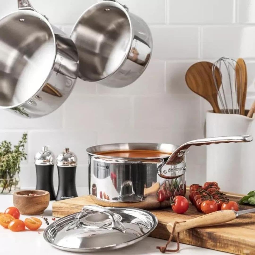 de Buyer - Stielkasserolle AFFINITY mit Deckel - 16 cm - 3746.16 Durchmesser 16 cm Kochtopf mit Deck