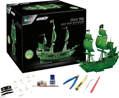 Revell Adventskalender Ghost Ship I Adventskalender zum Basteln I Modellbausatz zusammenbauen in 24