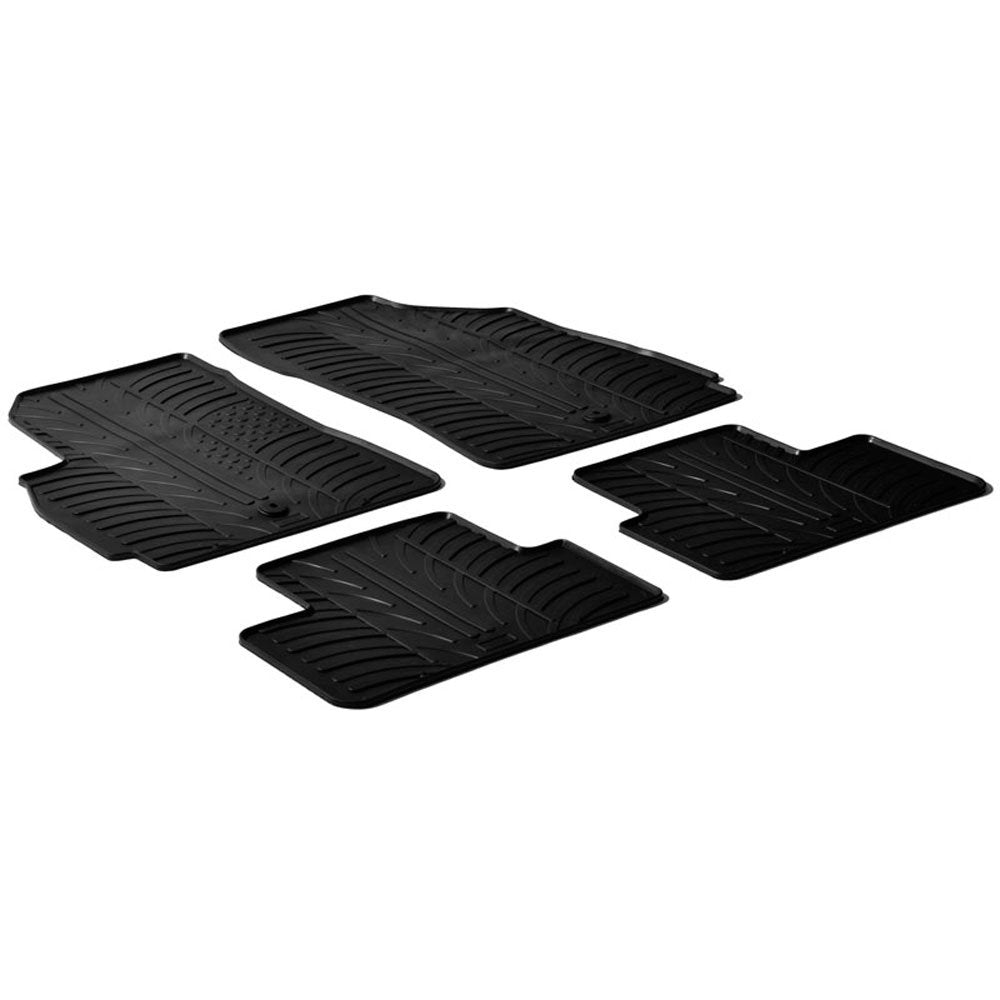 Gledring Satz Gummimatten kompatibel mit Chevrolet Orlando 2010- (T Profil 4-teilig + Montage-clips)