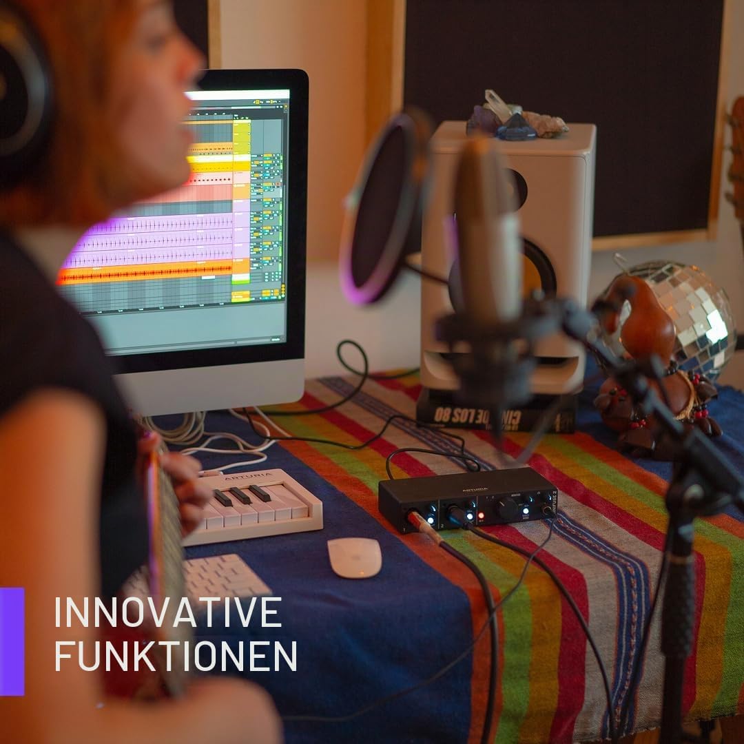 Arturia - MiniFuse 1 - Kompaktes USB-Audio-Interface mit Kreativer Software für Hochwertige Aufnahme