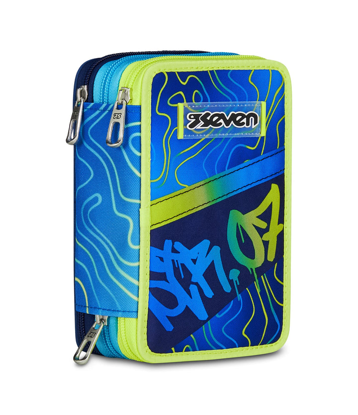 Seven, Mäppchen, Mehrfarbig, Federtasche für Schreibwaren, Etui mit Stiften, Kugelschreiber, & mehr,