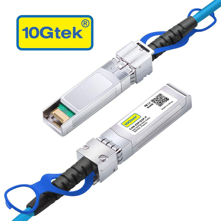 [Blue] 25G SFP28 SFP+ DAC Cable - 25GBASE-CR SFP28 Passive Direct Attach Copper Twinax Cable for Cis