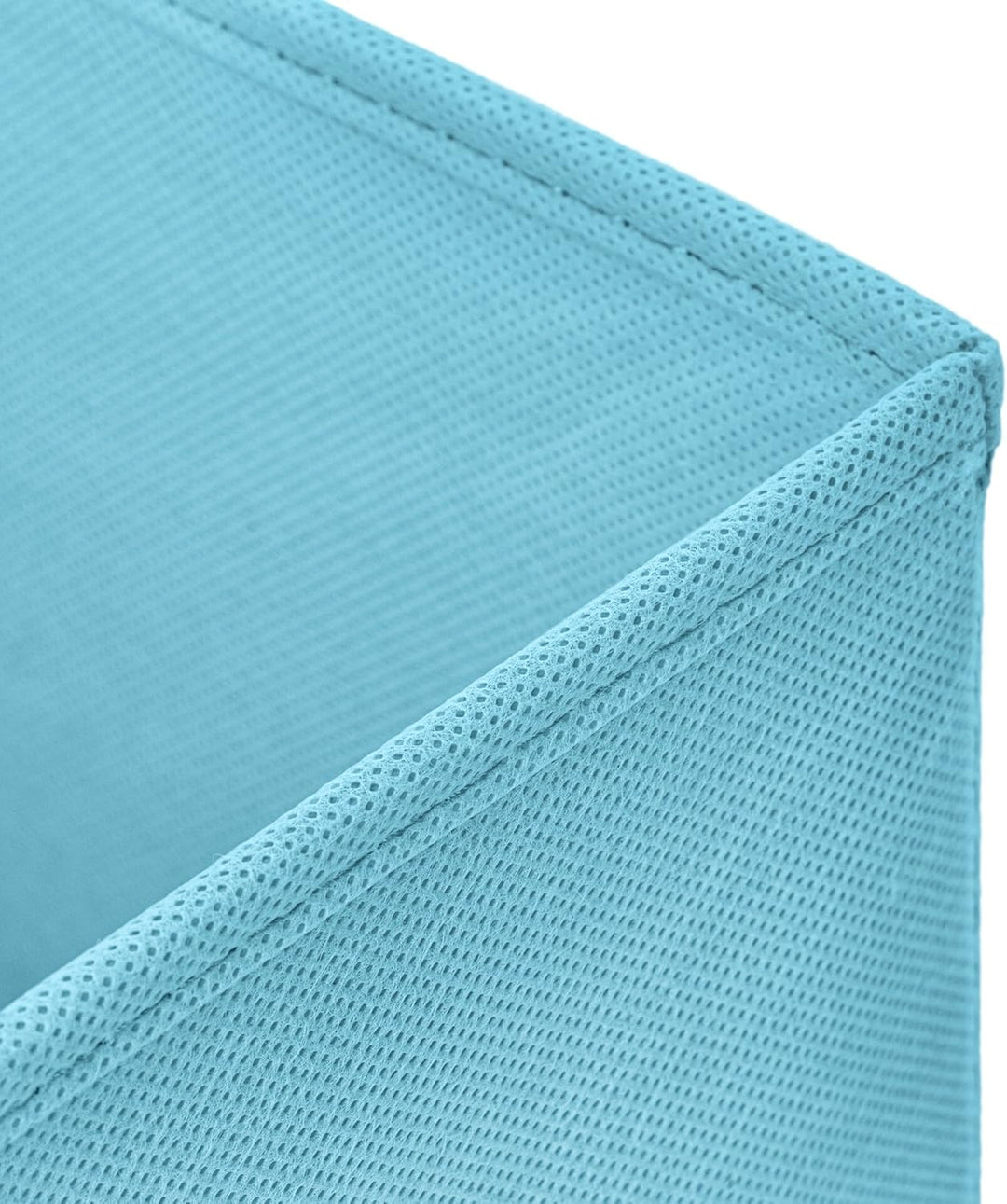 StickandShine 4er Set Hellblau Faltbox 30 x 30 x 30 cm Aufbewahrungsbox faltbar mit Kordel und mit D