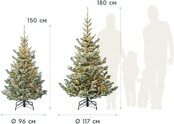 Evergreen Weihnachtsbaum 150 cm – naturgetreuer Tannenbaum, künstliche Kiefer mit Ständer – Christba