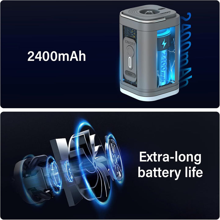 Elektrische Luftpumpe, Tragbare Kompakte Minipumpe, Über USB Wiederaufladbar Zum Aufblasen/Entleeren
