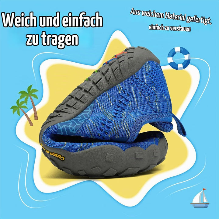 SAGUARO Kinder Barfussschuhe Schnell Trocknend Badeschuhe,24-36 EU 25 EU Blau, 25 EU Blau