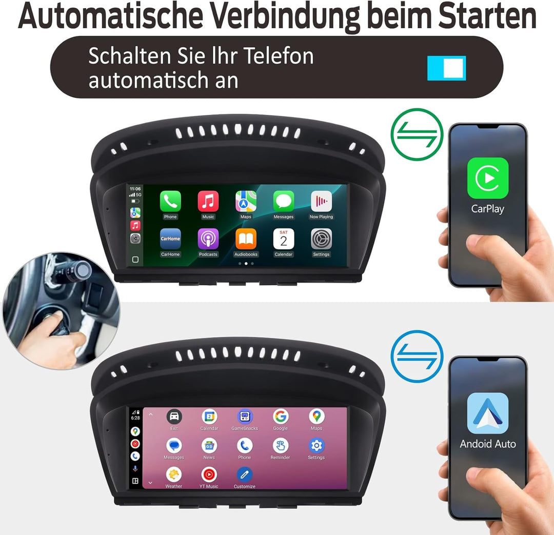Linux Autoradio Blitzstart kompatibel mit BMW 3er/5er E60 E61 E63 E64 E90 E91 E92 (2005-2008) CCC iD